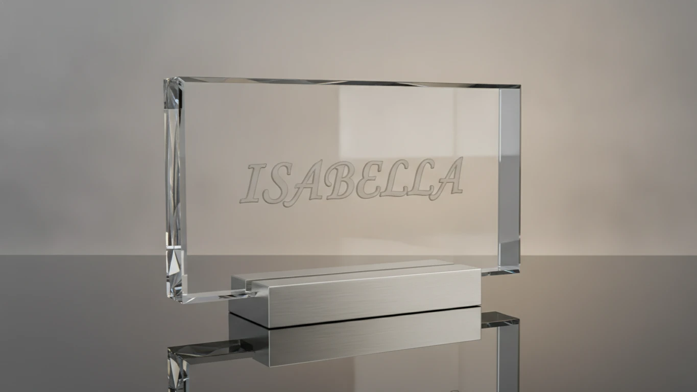 Personalized Crystal Nameplate