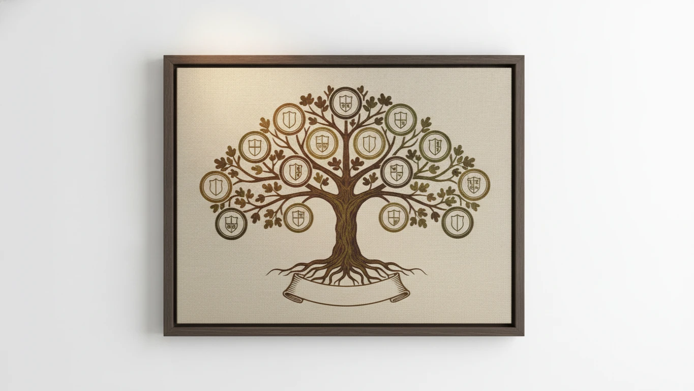 Personalized Family Tree Canvas