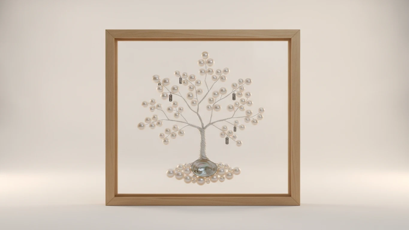 Personalized Family Tree Pearl Art