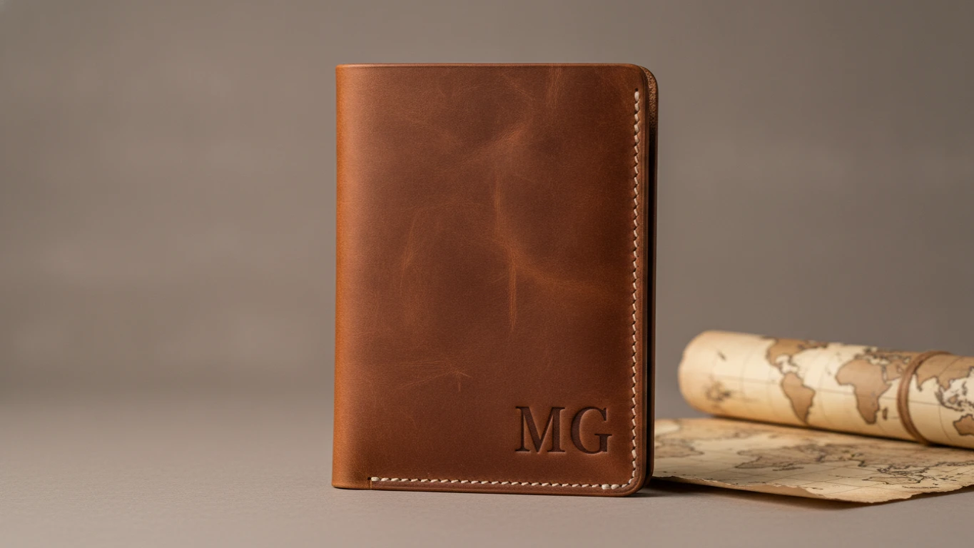 Personalized Leather Passport Holder