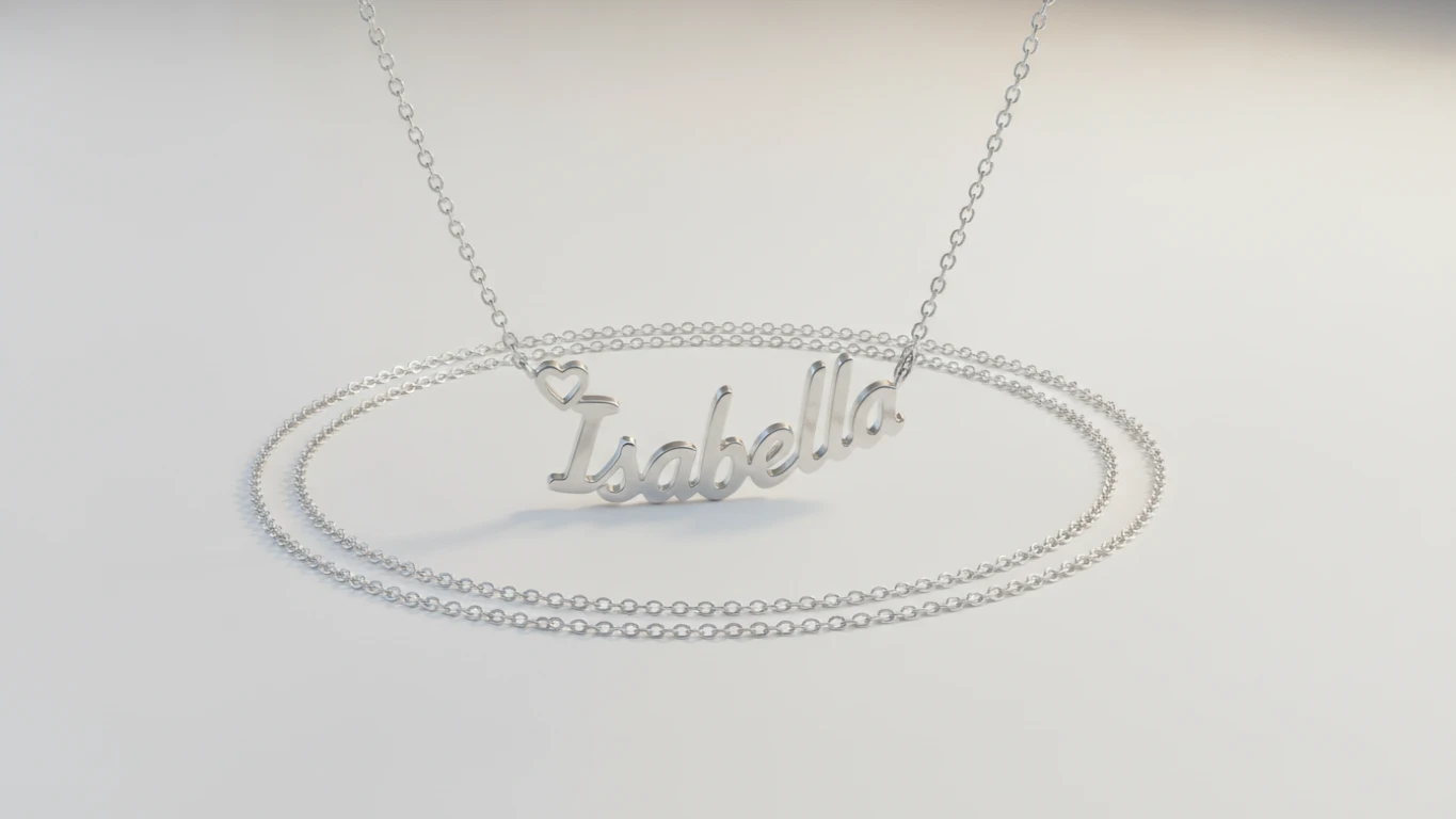 Personalized Sterling Silver Name Necklace