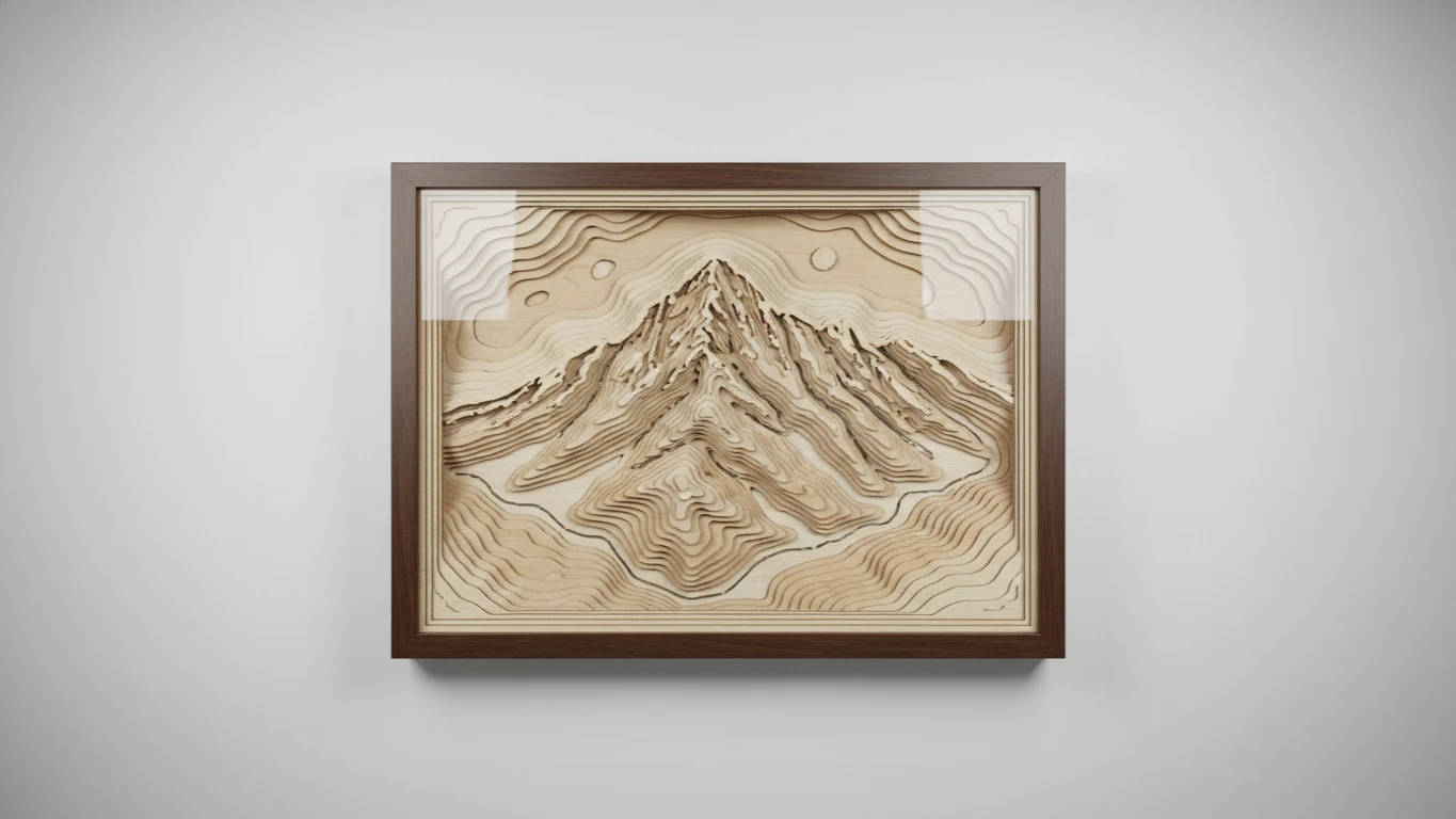 Personalized Topographic Map Art