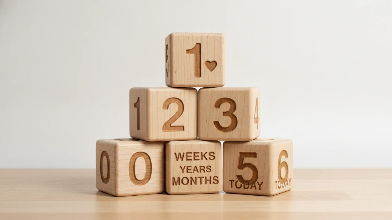Personalized Wooden Milestone Blocks