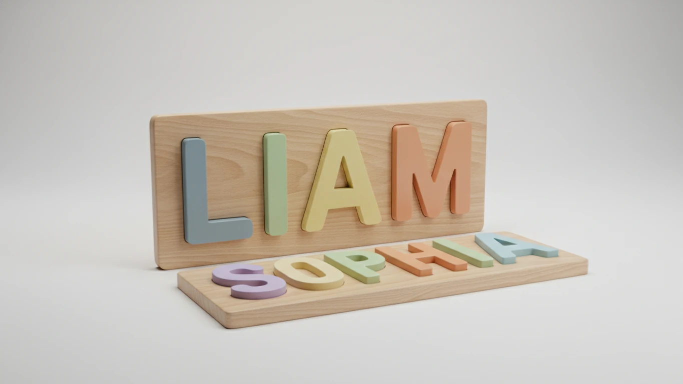 Personalized Wooden Name Puzzle Set