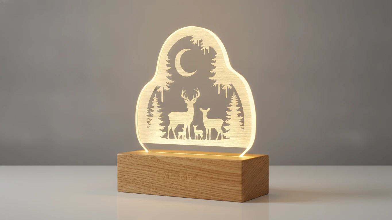 Personalized Wooden Night Light