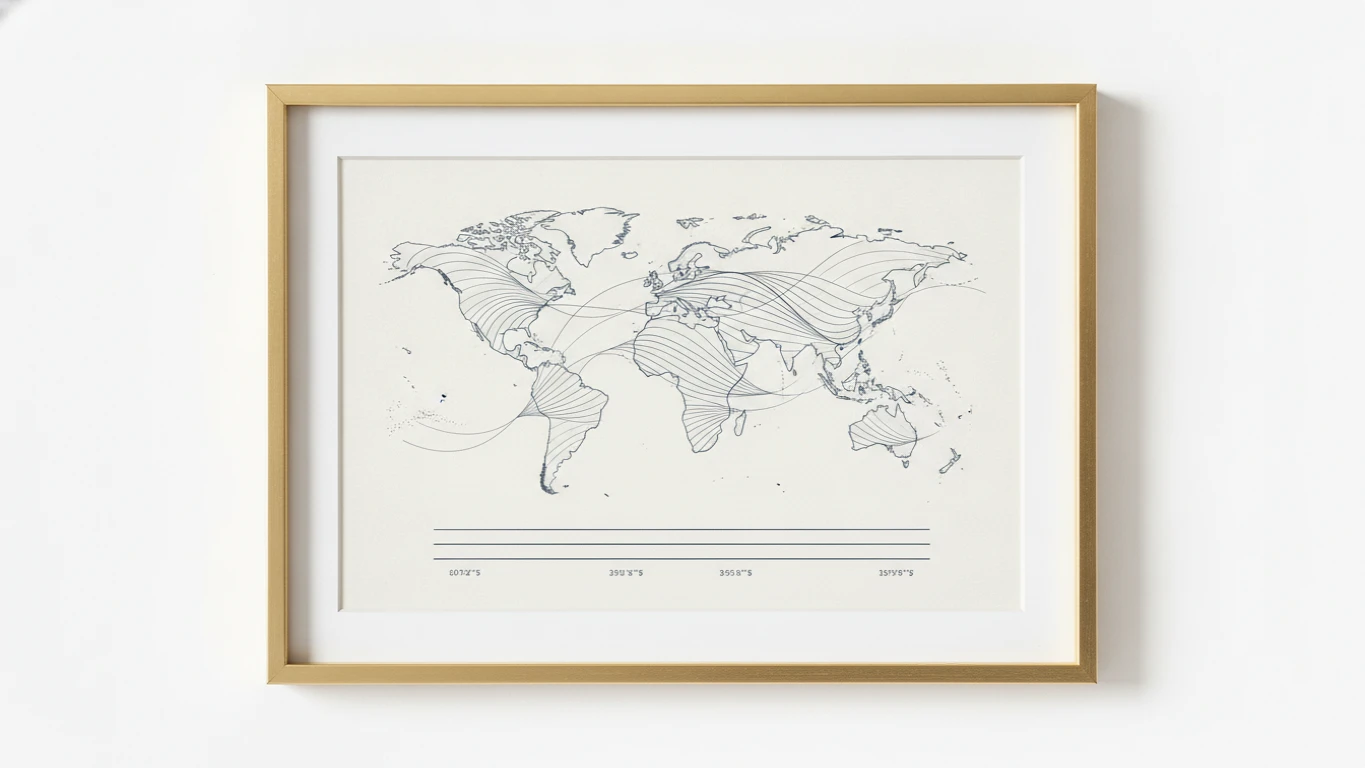 Personalized World Latitude Print