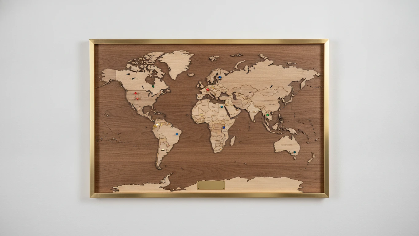 Personalized World Map Wall Art