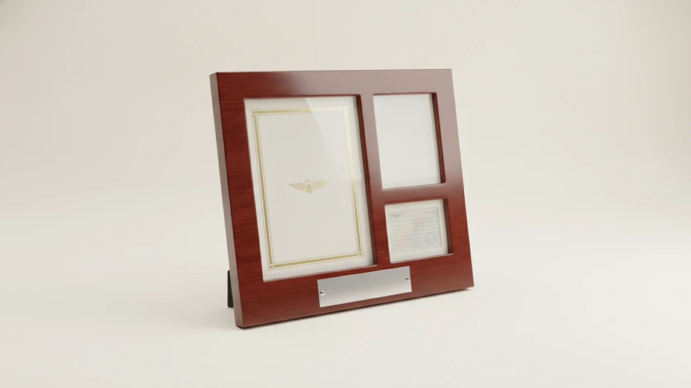 Pilot Certificate and License Frame