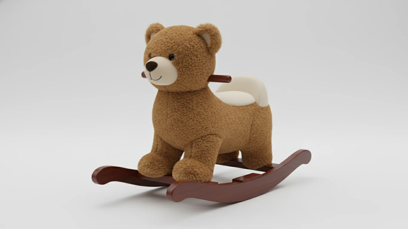 Plush Animal Rocking Ride-On
