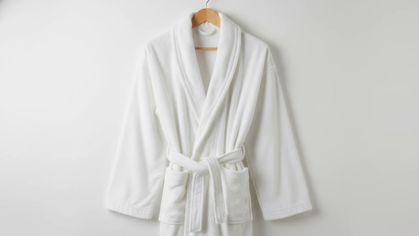 Plush Cotton Hotel-Style Bathrobe