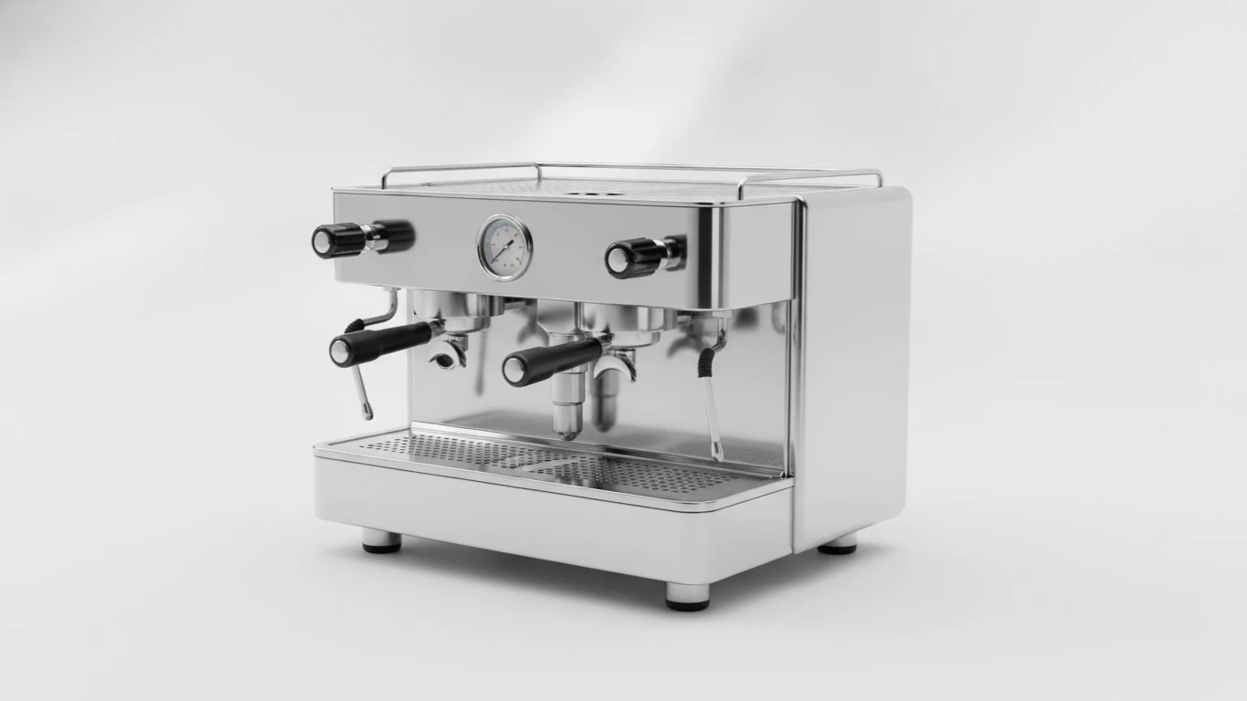 Polished Chrome Professional Espresso Machine
