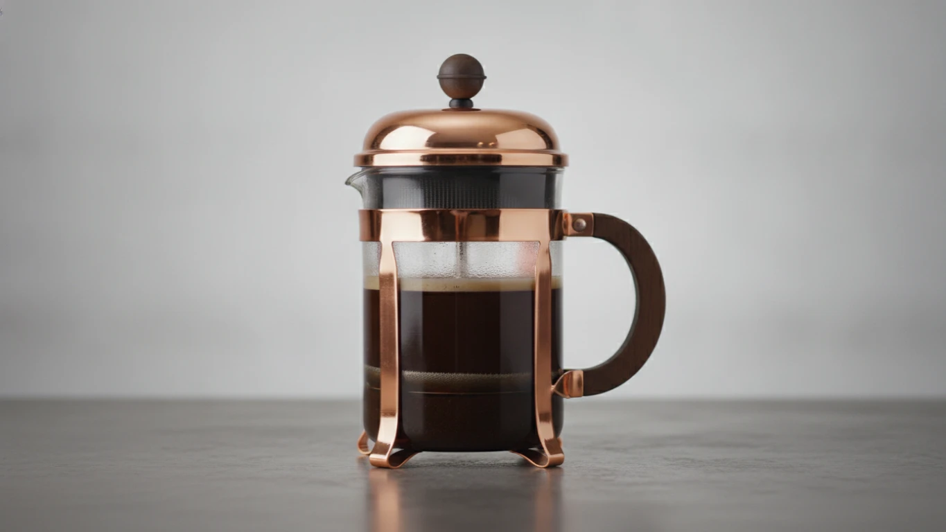 Polished Copper French Press