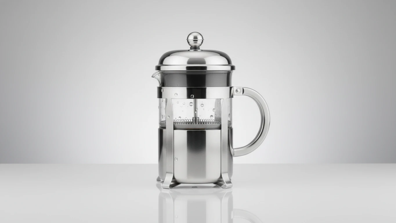 Polished Stainless Steel French Press