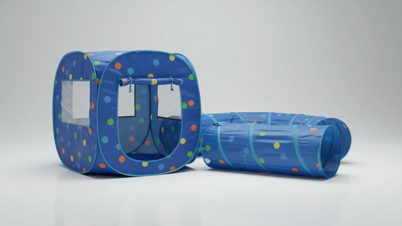 Pop-Up Play Tent with Crawl Tunnel