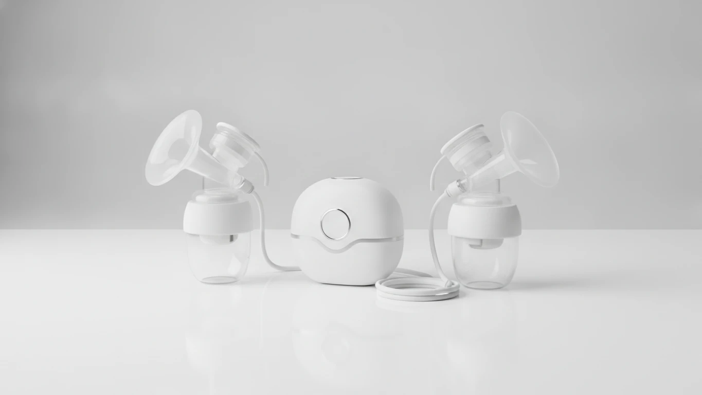 Portable Electric Breast Pump with Wearable Cups