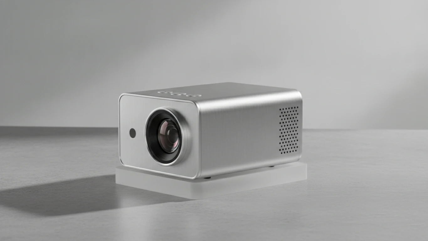 Portable Projector with Metallic Body