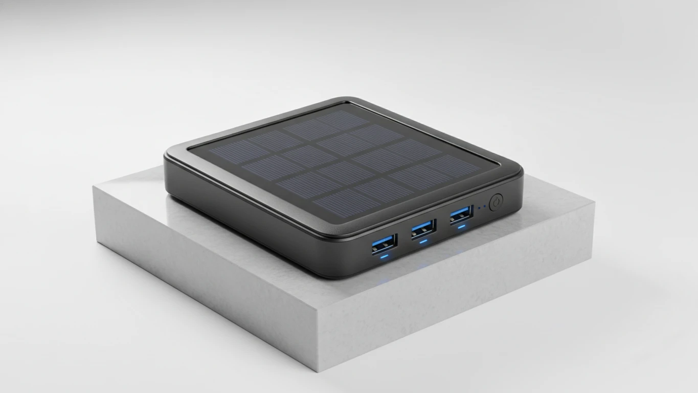 Portable Solar-Powered Power Bank