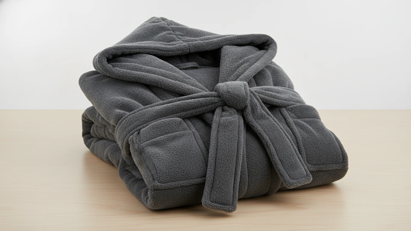 Premium Fleece Hooded Bathrobe