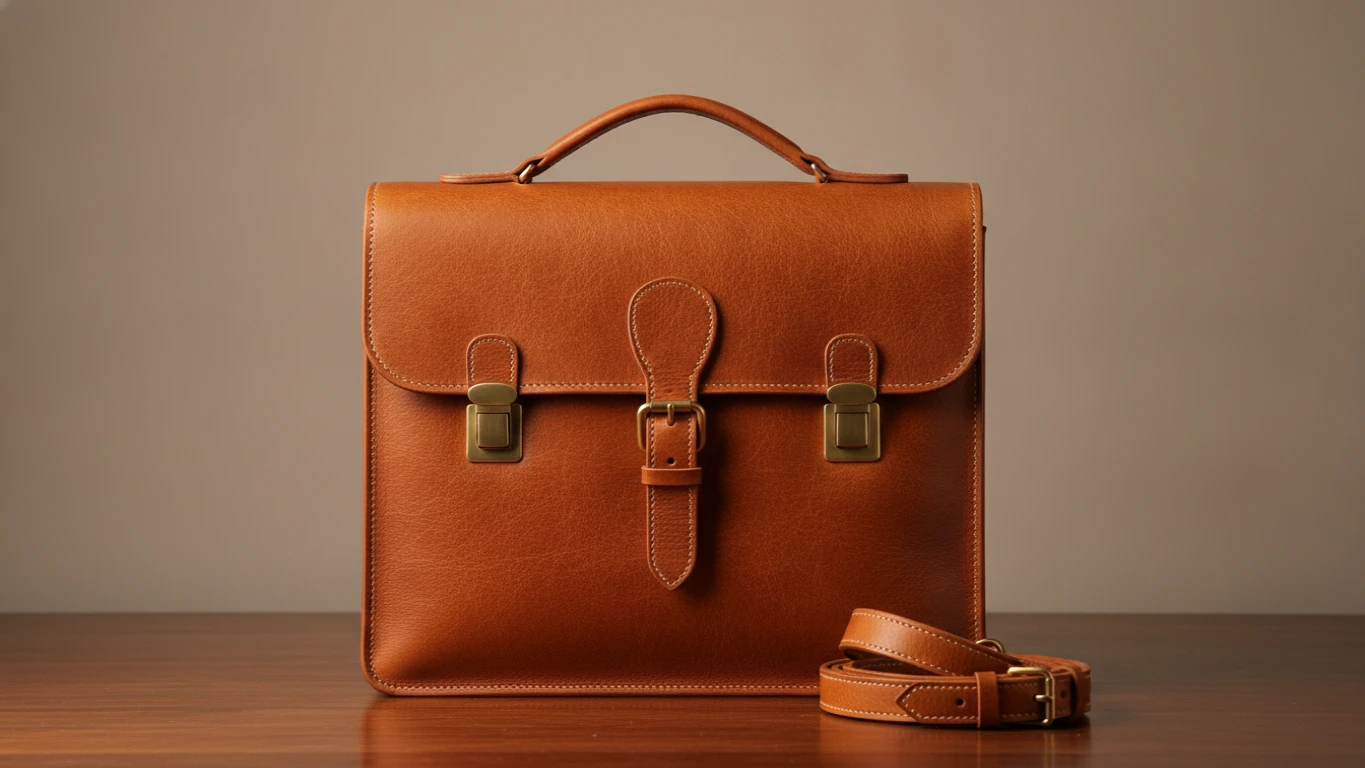 Premium Full-Grain Leather Briefcase