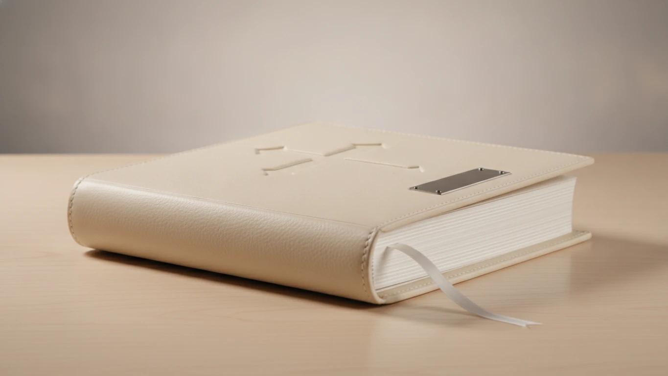 Premium Leather Baptism Memory Book