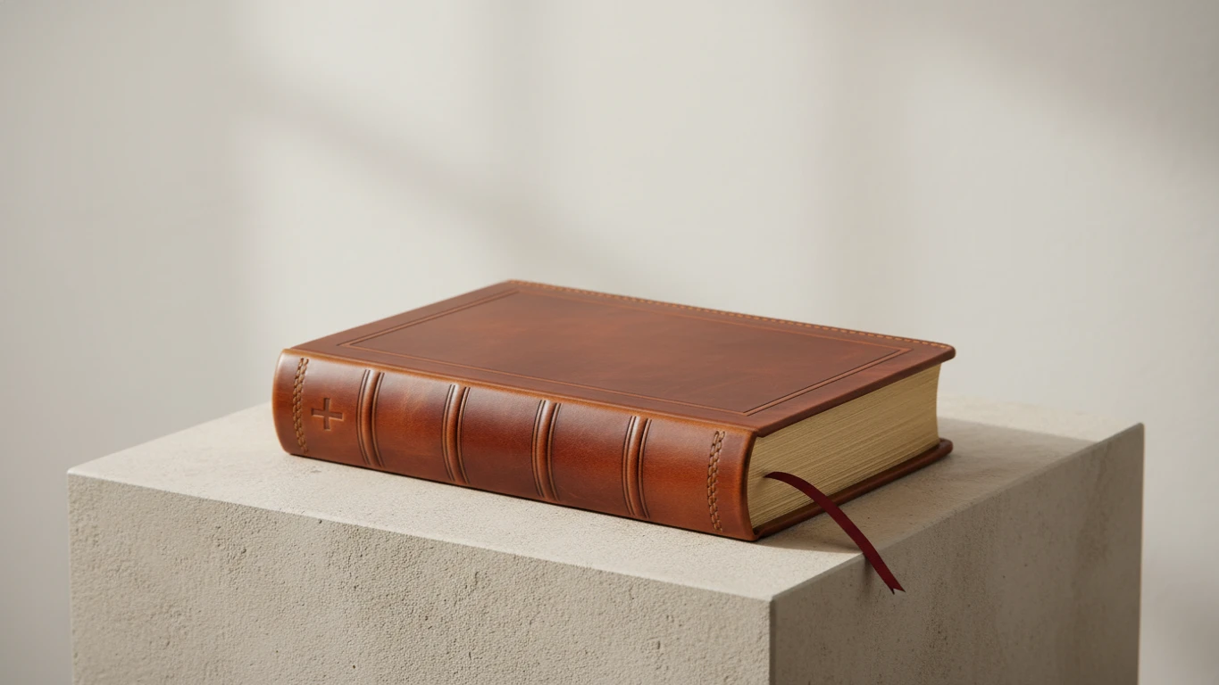 Premium Leather-Bound Journaling Bible