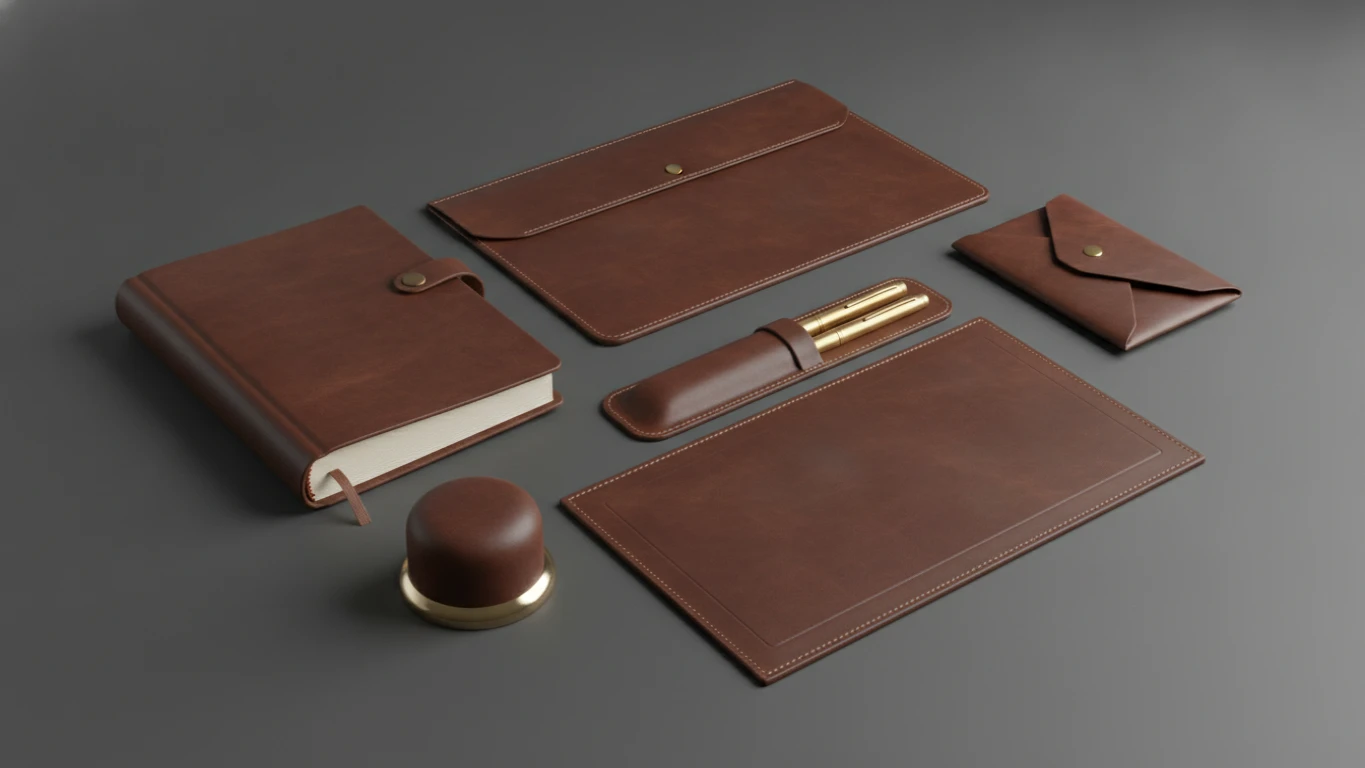 Premium Leather Stationery Set