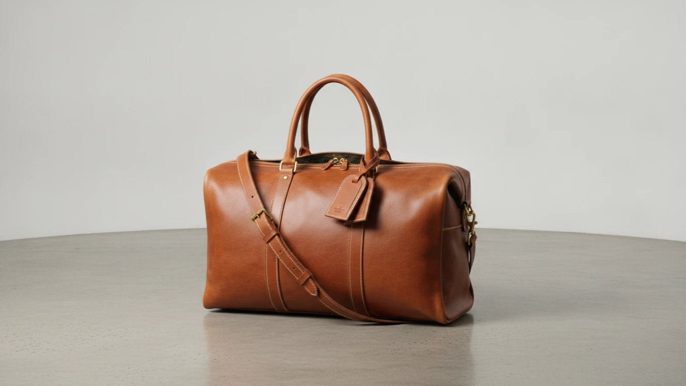 Premium Leather Weekender Bag