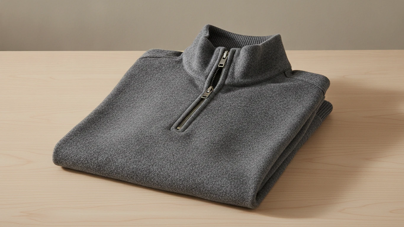 Premium Merino Wool Quarter-Zip Pullover
