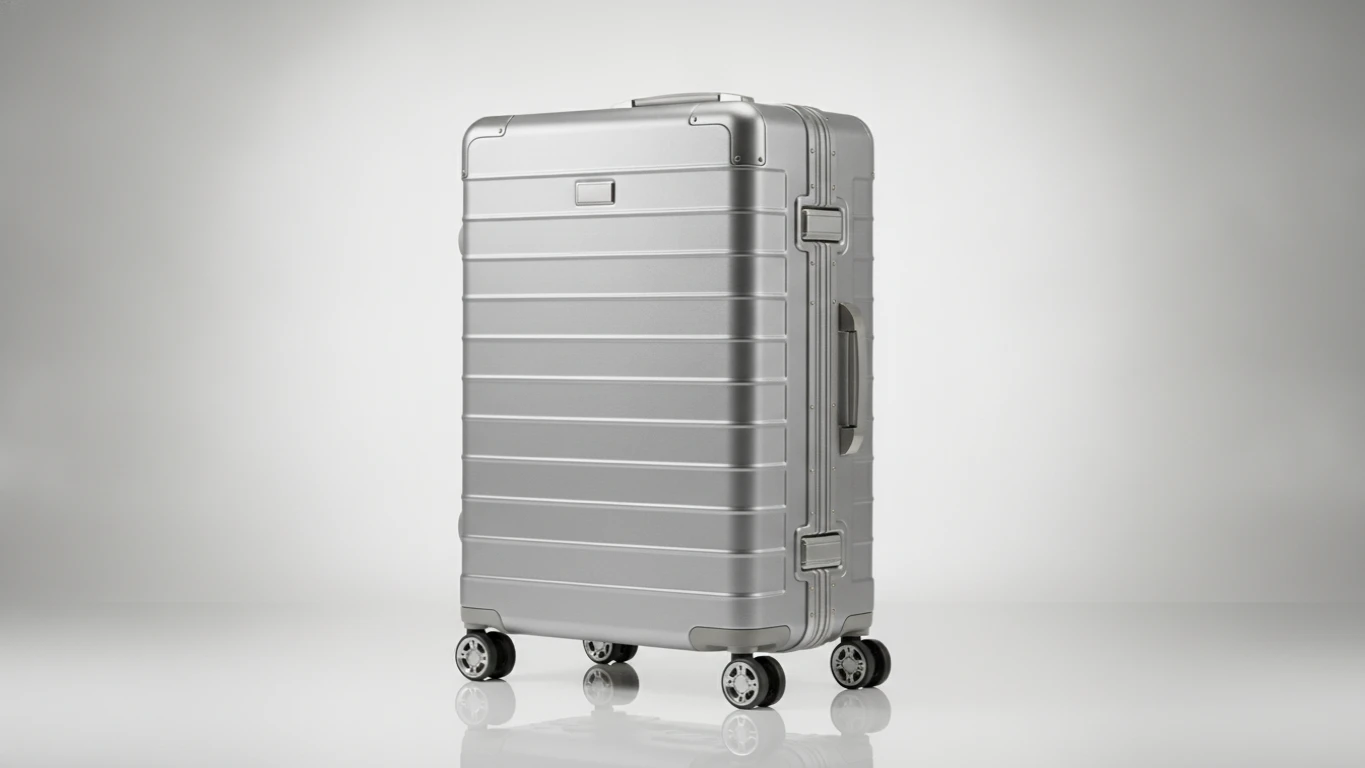Premium Silver Hardside Spinner Luggage