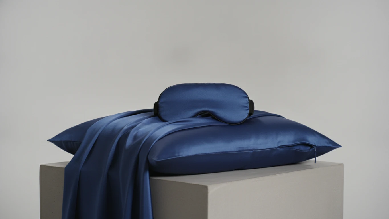 Premium Weighted Silk Eye Mask and Pillowcase Set