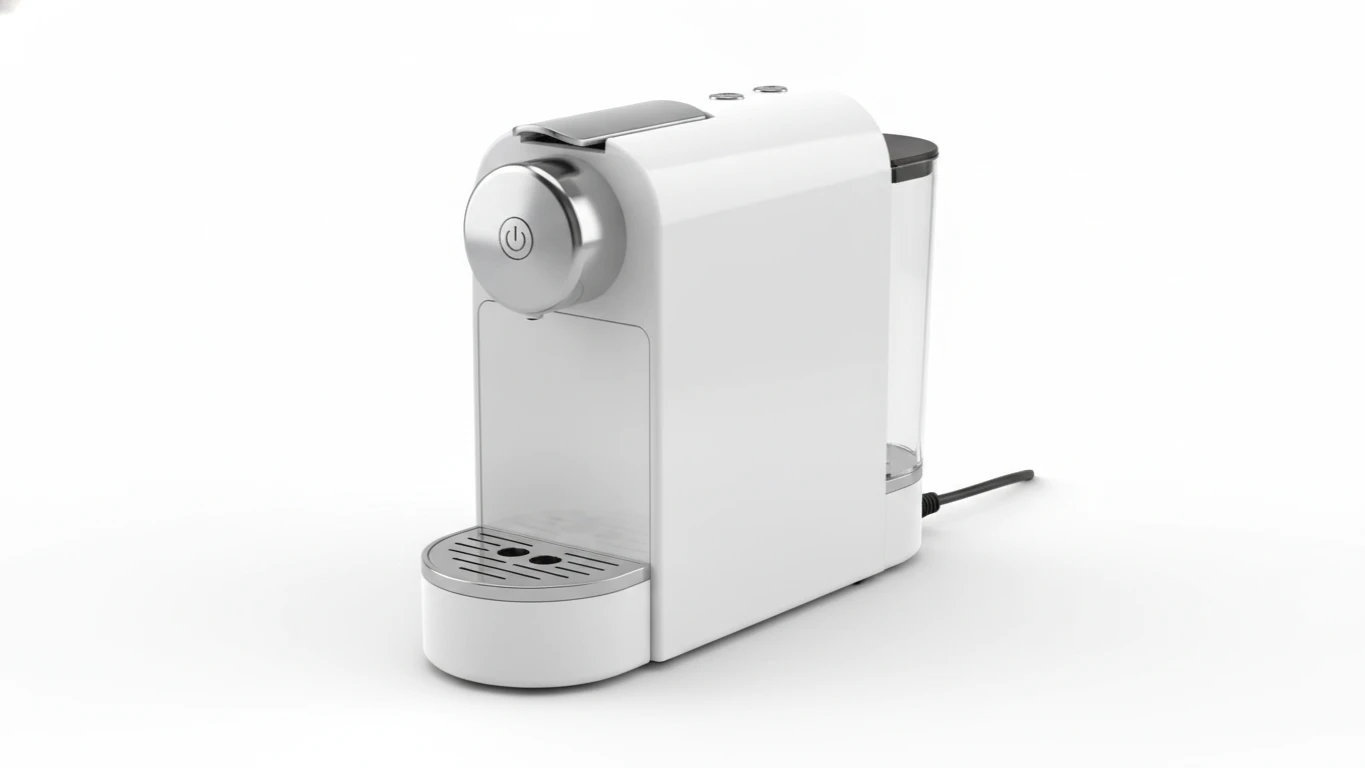 Premium White Capsule Espresso Machine