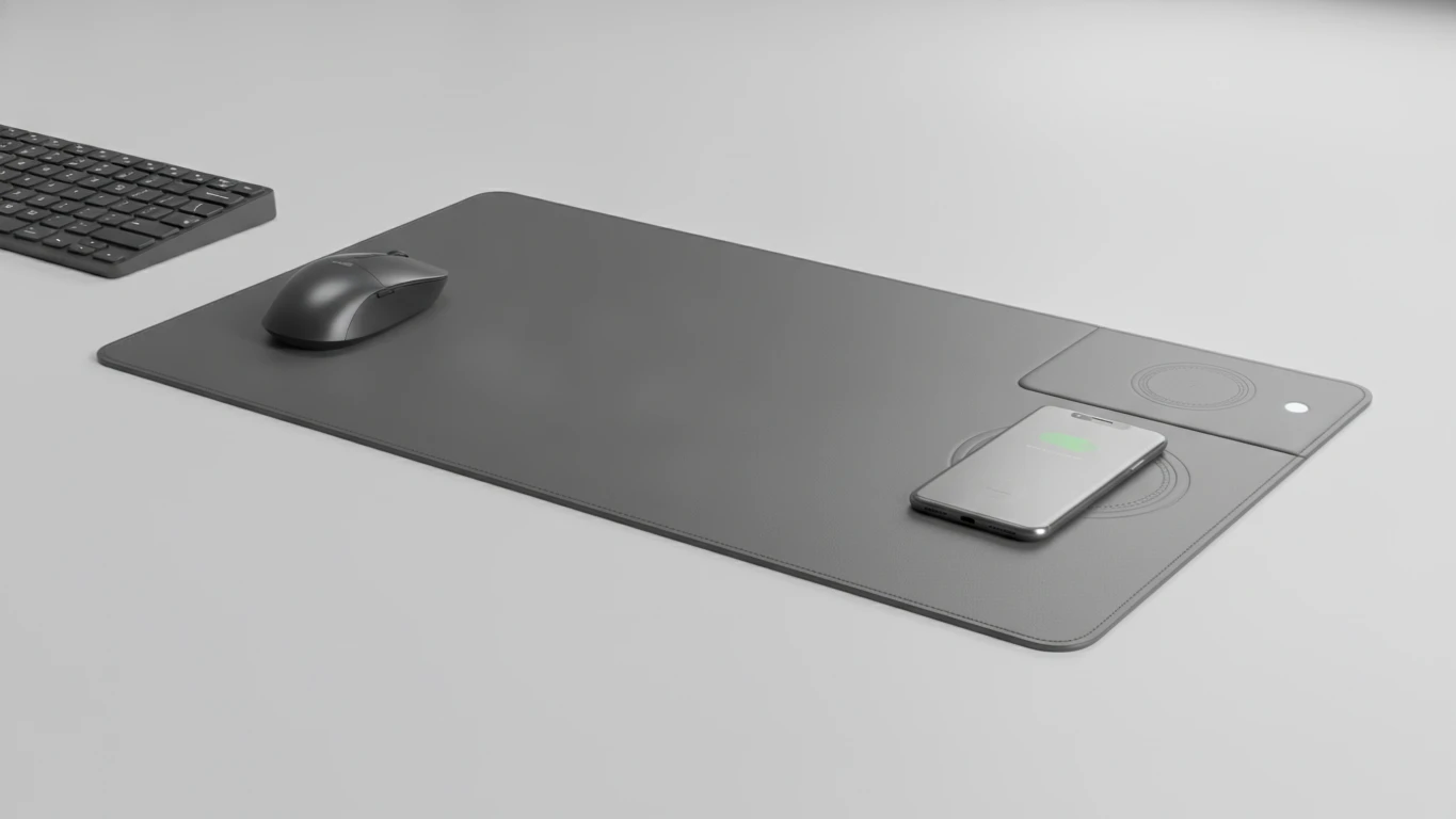 Premium Wireless Charging Desk Mat