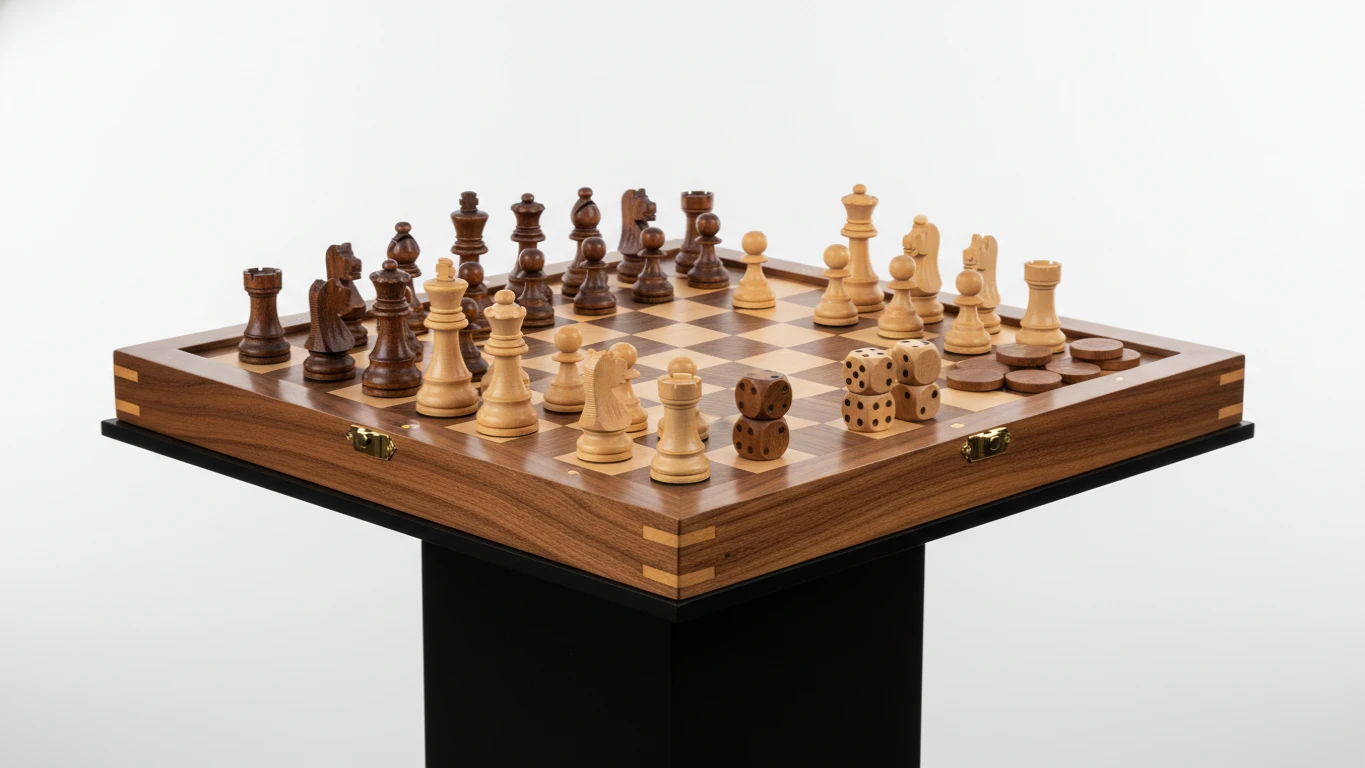 Premium Wood Chess and Game Set