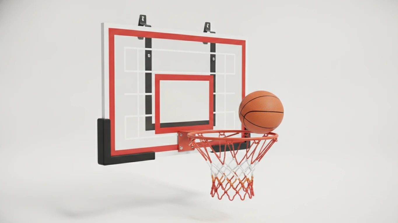 Pro-Style Over-the-Door Basketball Hoop