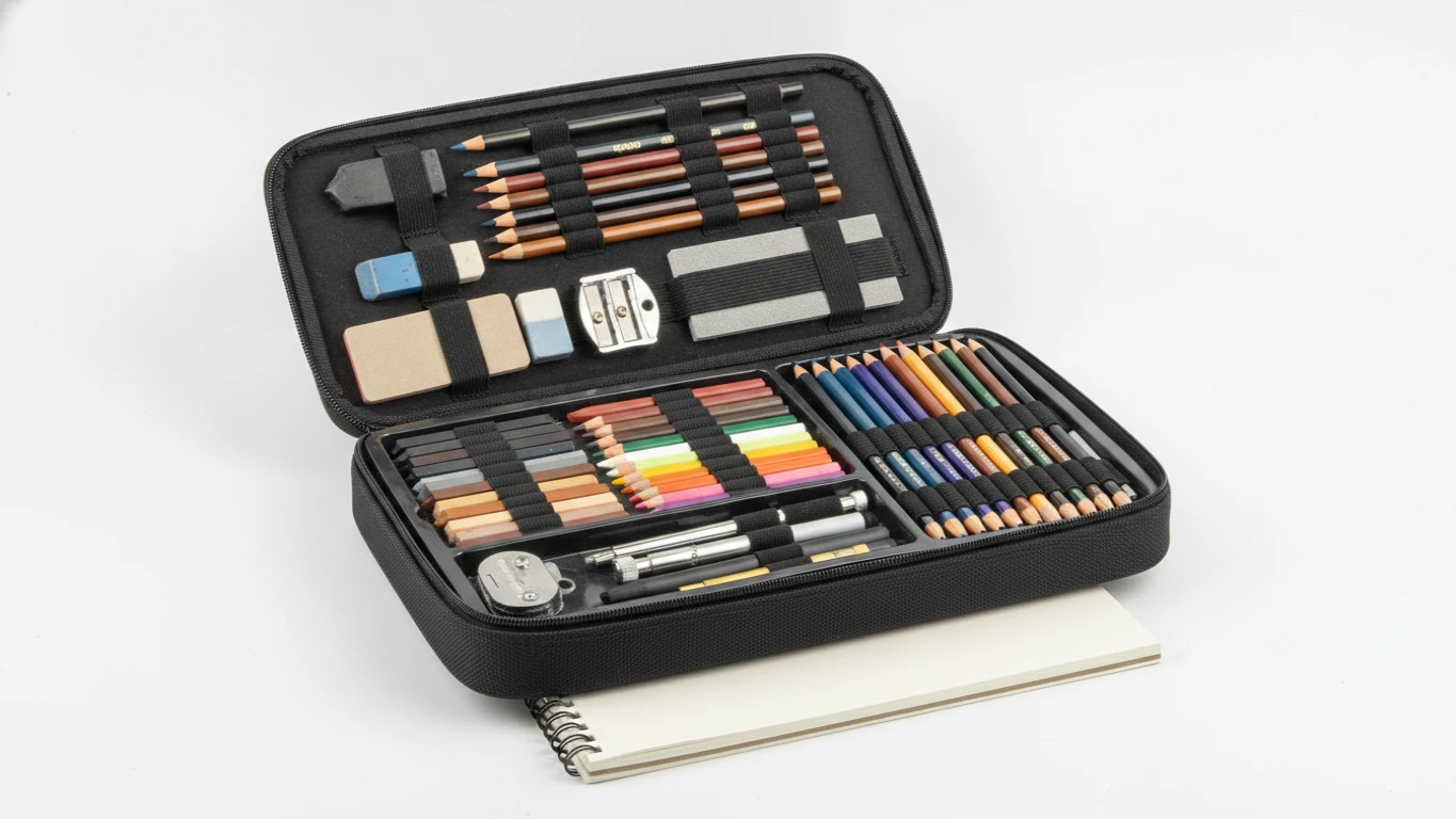 Professional 100-Piece Art Sketching Set