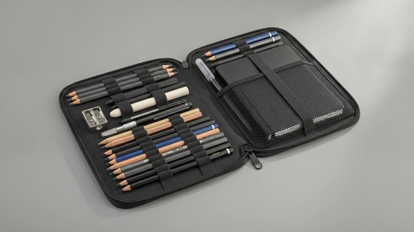 Professional 50-Piece Sketching Set