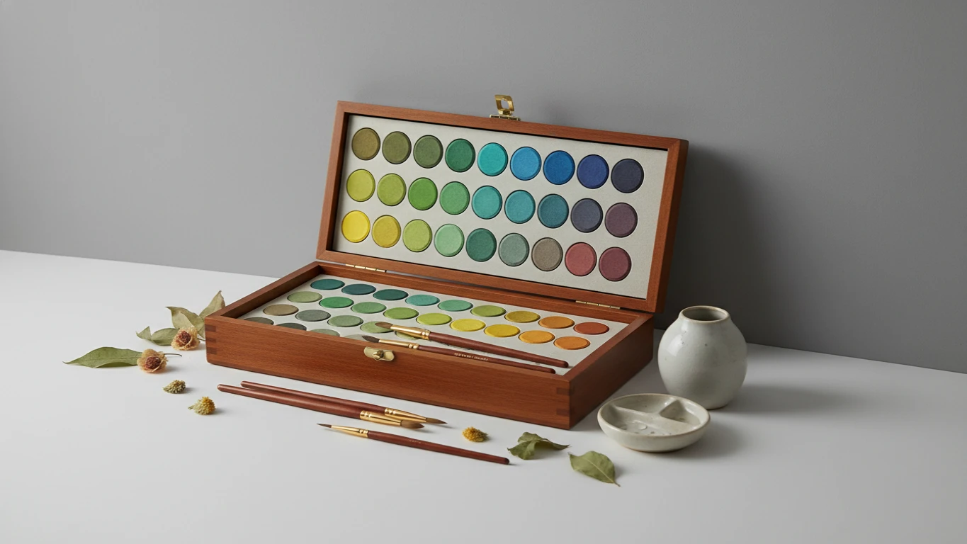 Professional Botanical Watercolor Painting Set