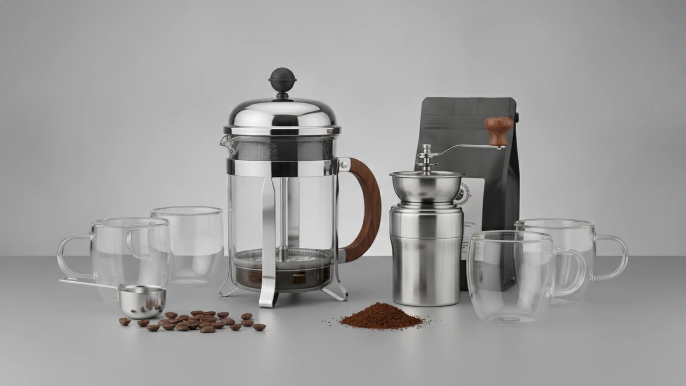 Professional-Grade French Press Coffee Kit