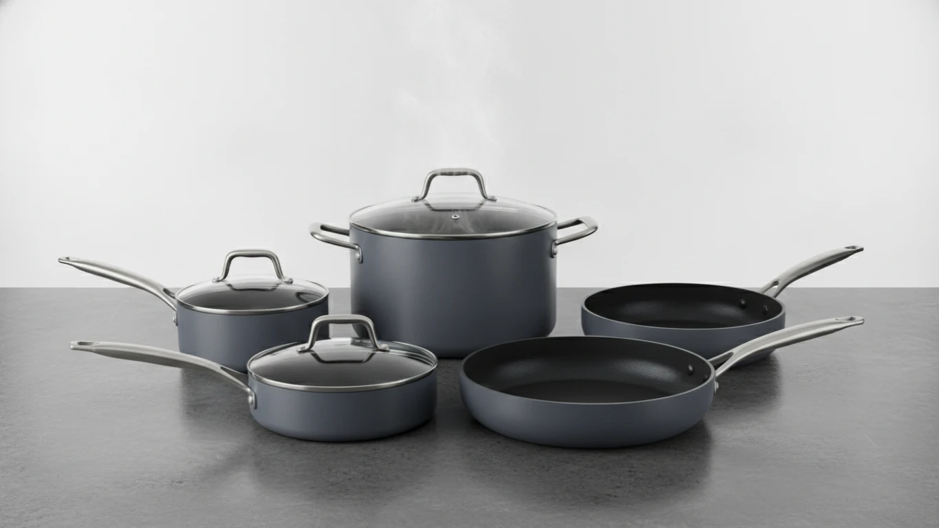 Professional Hard-Anodized Aluminum Cookware Set