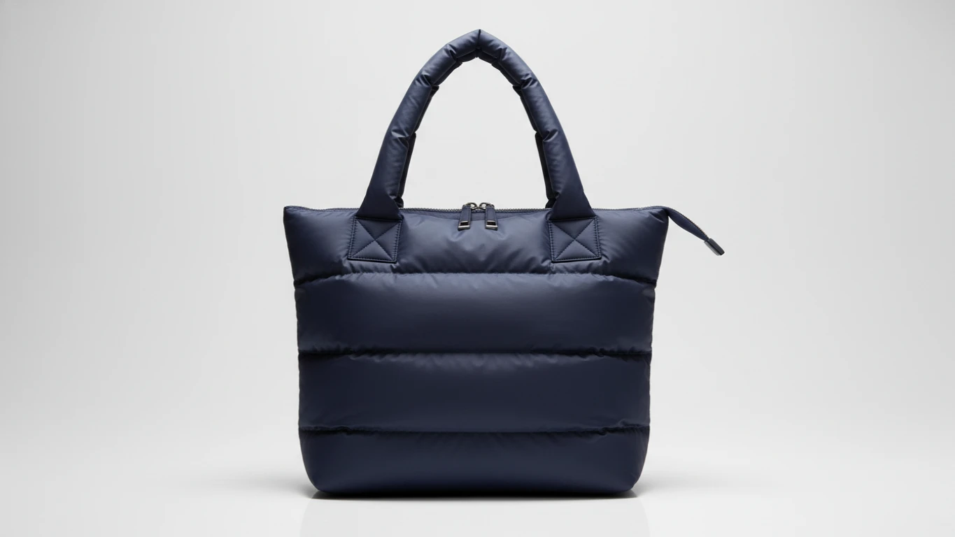 Puffer Style Tote Bag