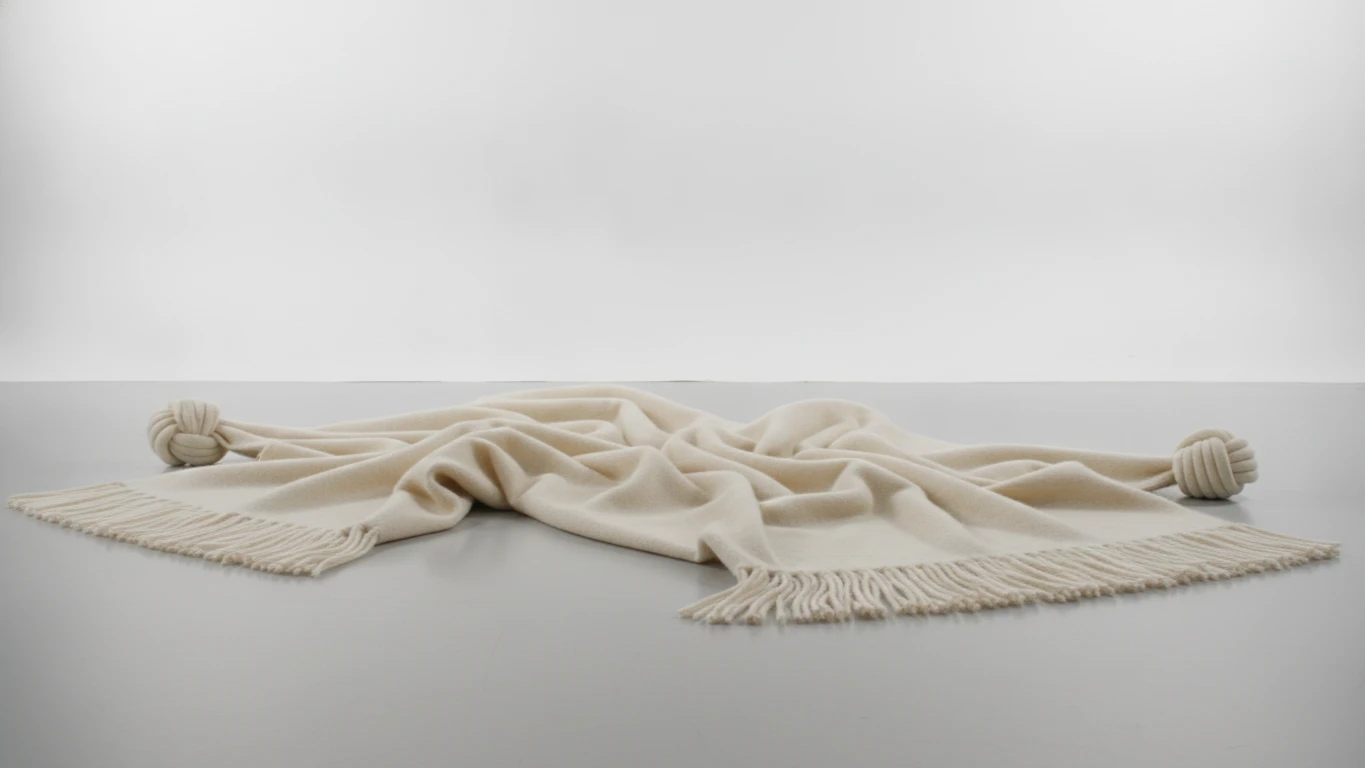Pure Mongolian Cashmere Fringe Throw