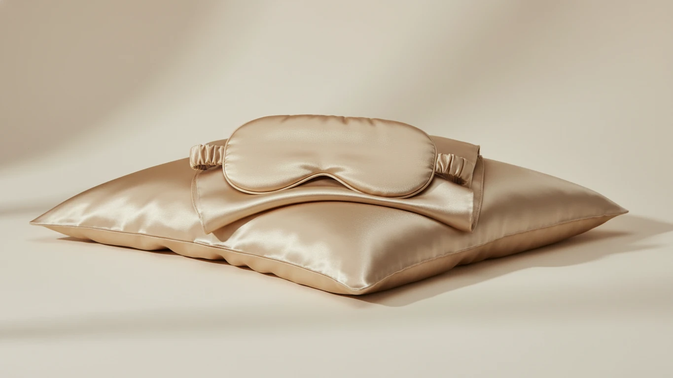 Pure Silk Pillowcase and Eye Mask Set
