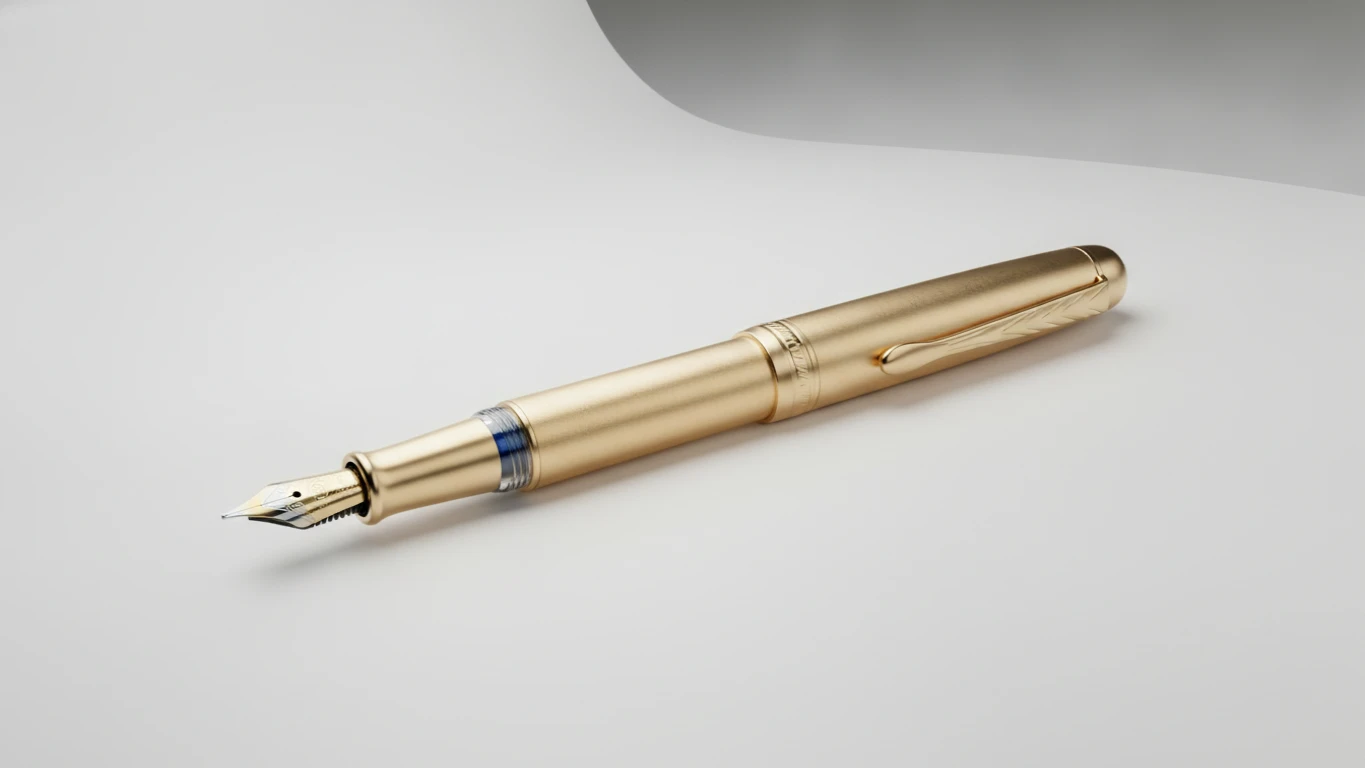 Refillable Gold-Plated Fountain Pen