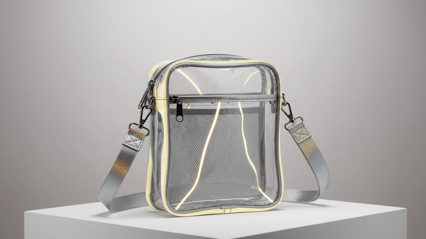 Reflective Crossbody Stadium-Safe Bag
