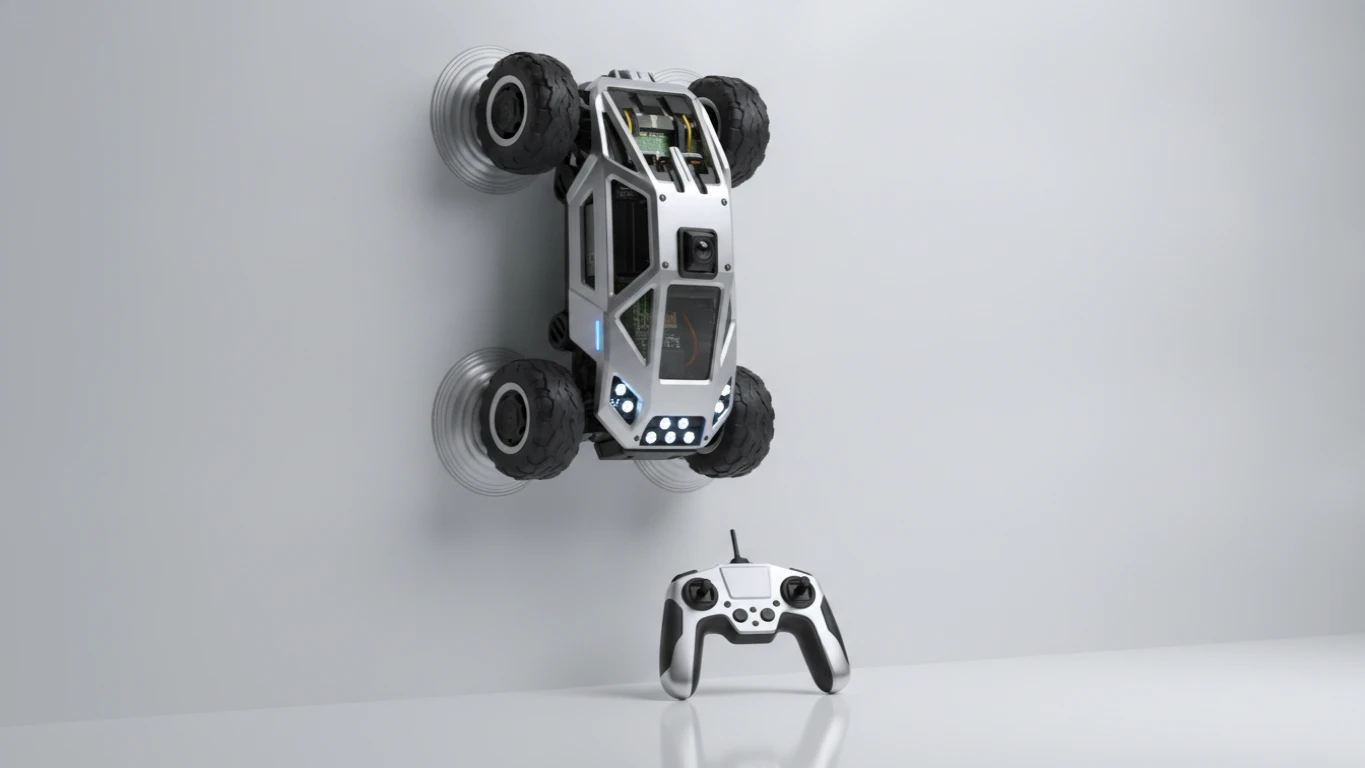 Remote Control Wall-Climbing Vehicle