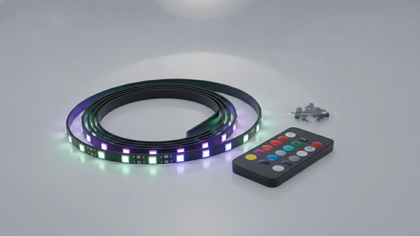 Remote-Controlled LED RGB Room Lights