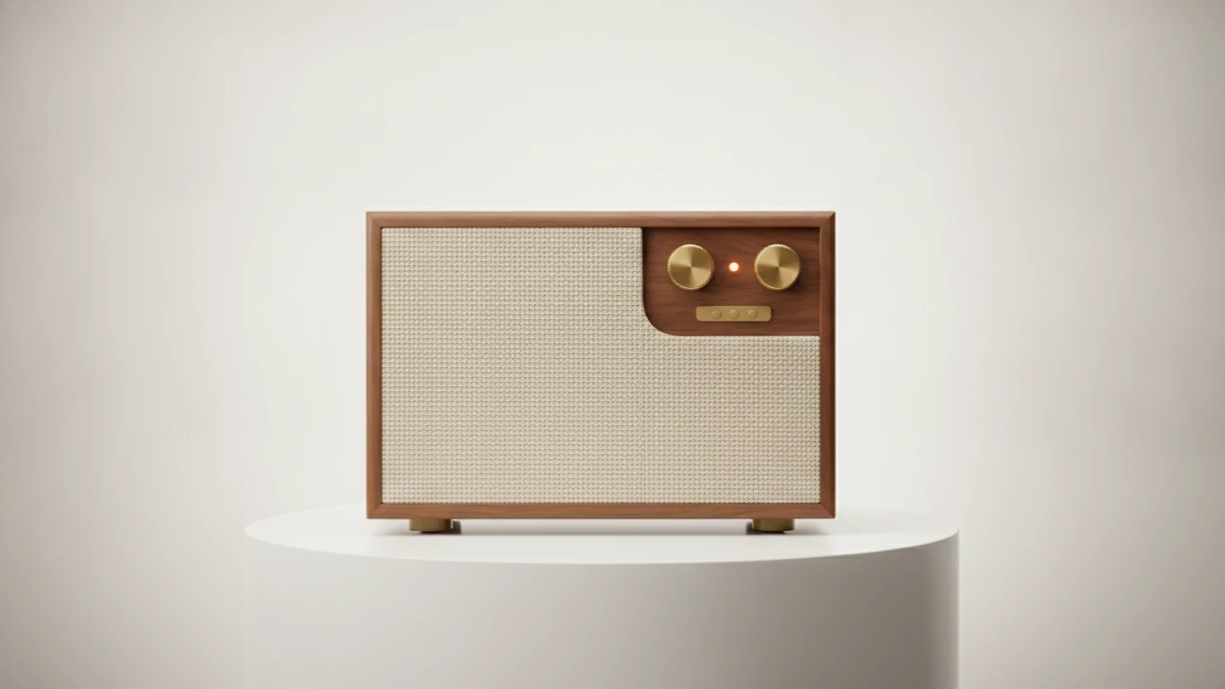 Retro Bluetooth Bookshelf Speaker