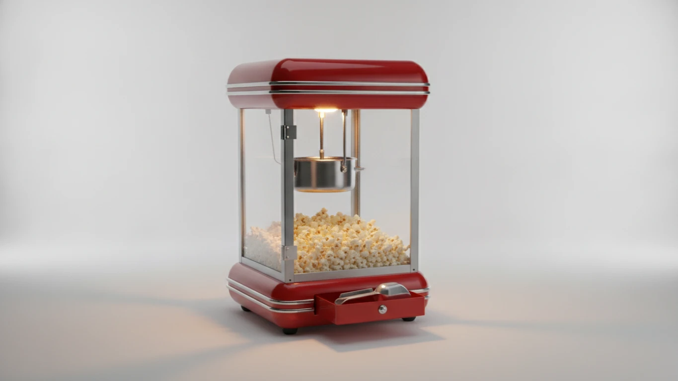 Retro Countertop Popcorn Machine