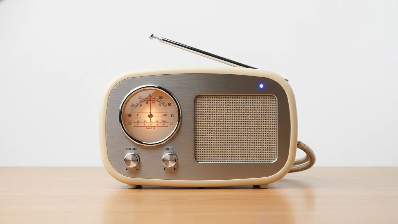 Retro-Inspired Desktop Bluetooth Radio