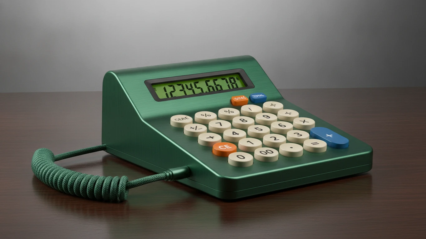Retro Mechanical Key Desktop Calculator